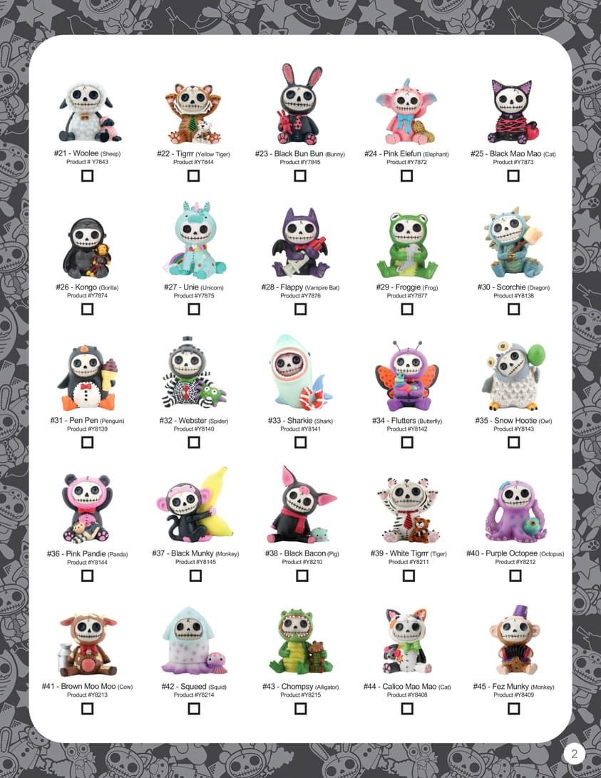 Furrybones Checklist - Small Figurines Page 2